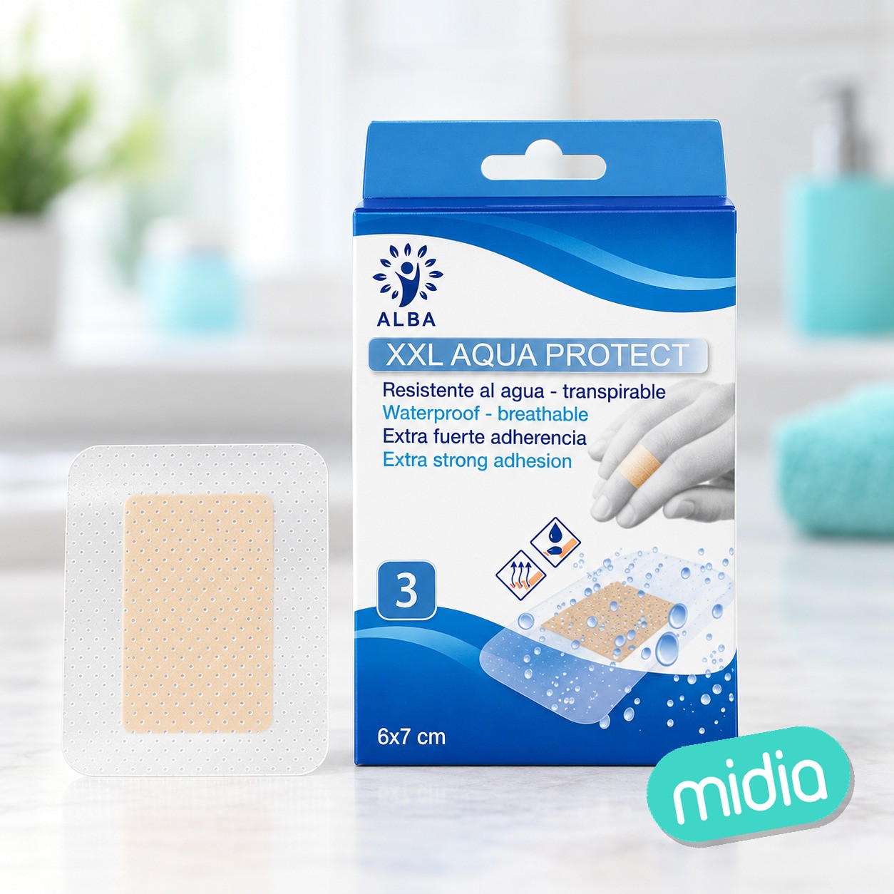 Xxl apósito anti-agua 3 unidades (1 tam)