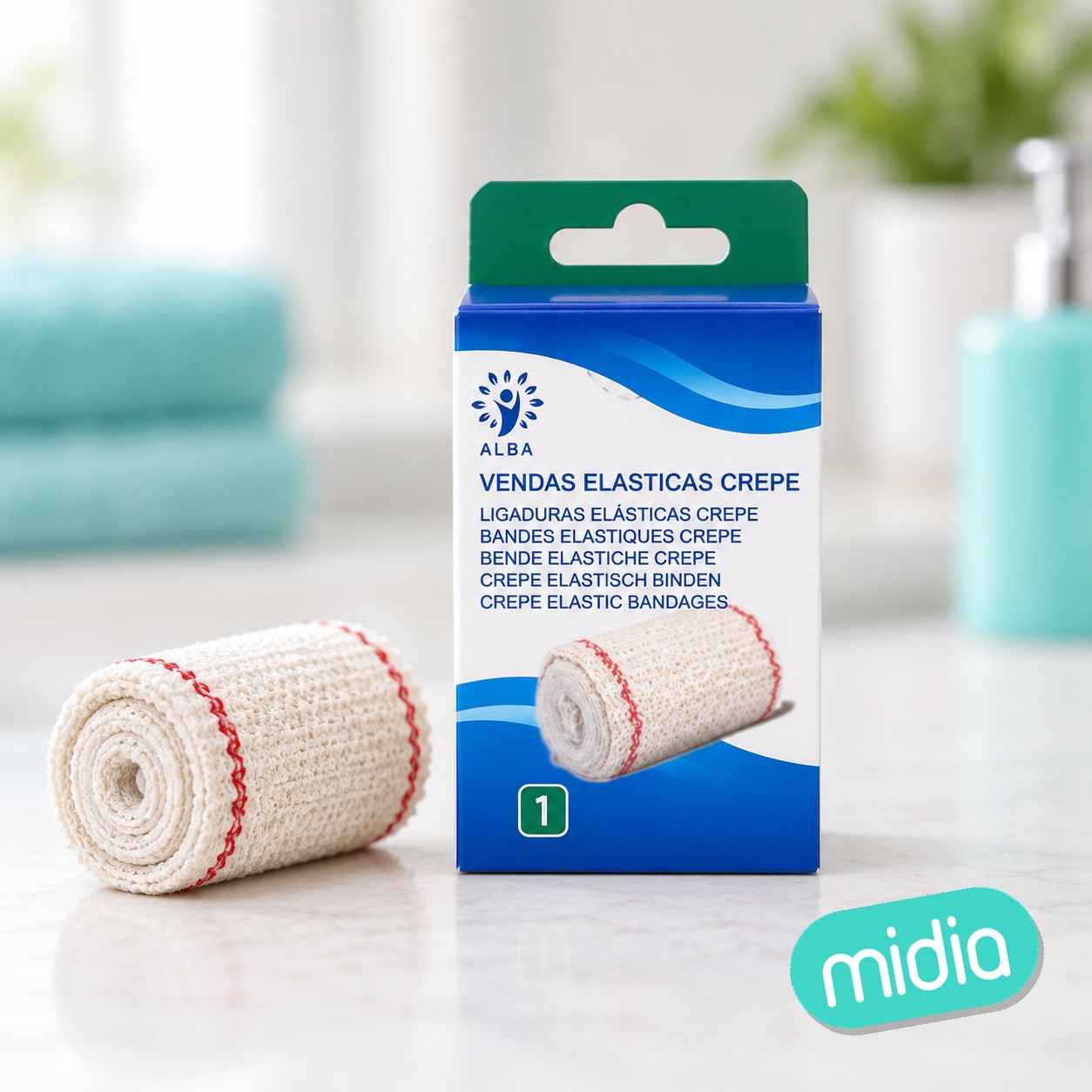 Venda crepe elastic 7cmx4m 1 unidad