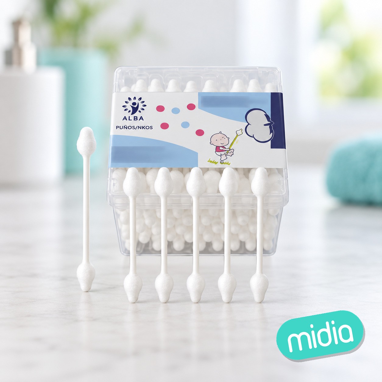 Bastoncillos palito papel para niños 55 ud