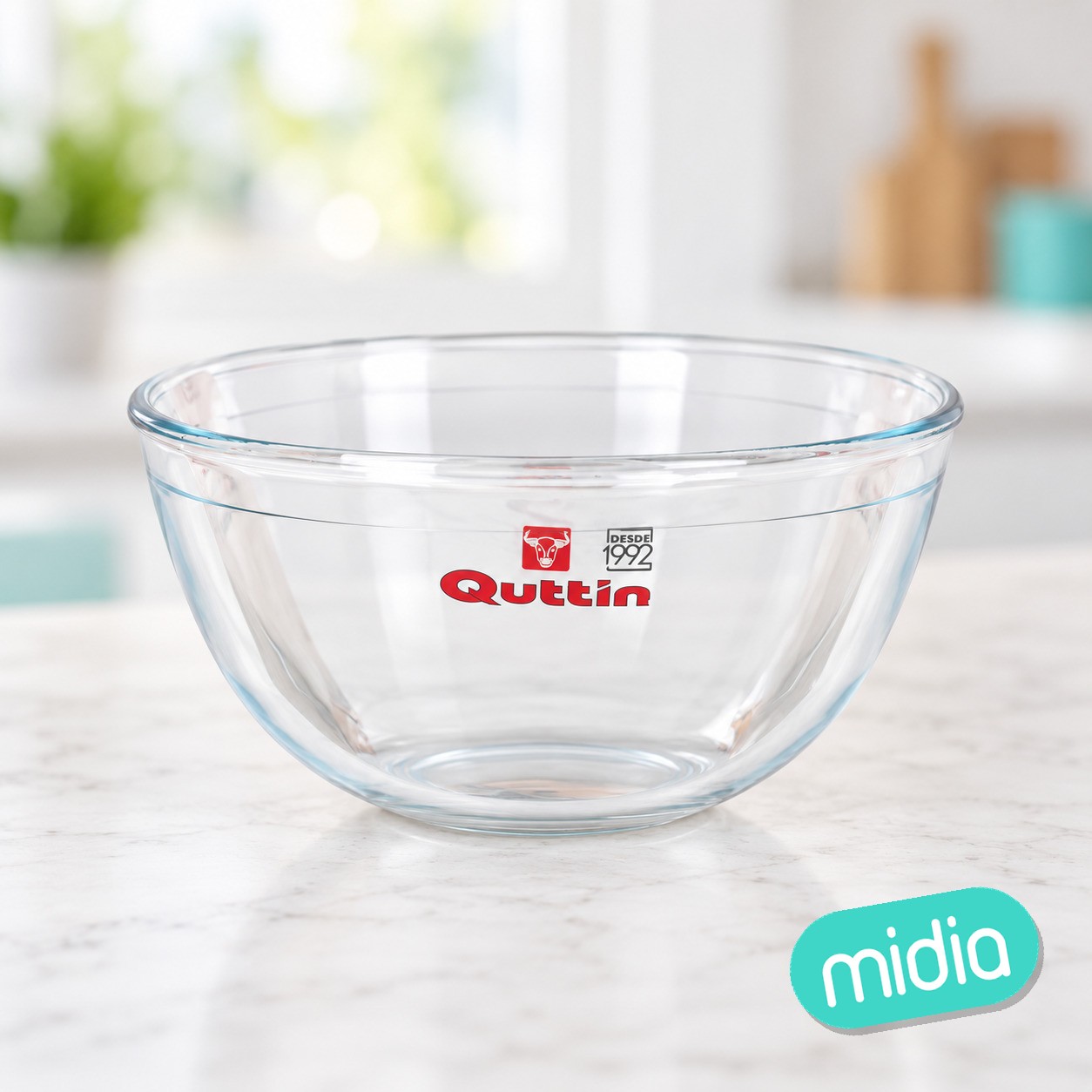 (r26) bol mezclador vidrio ø21cm-2.5l "quttin"