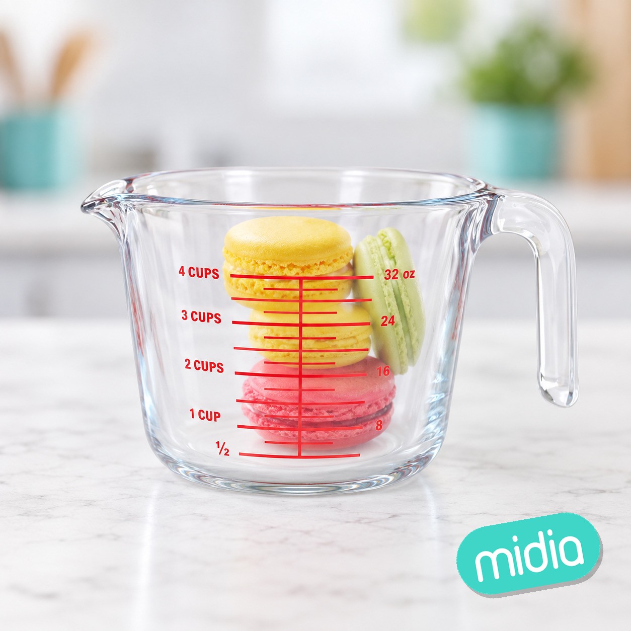 (r26) jarra medidora vidrio 1000cc "quttin"