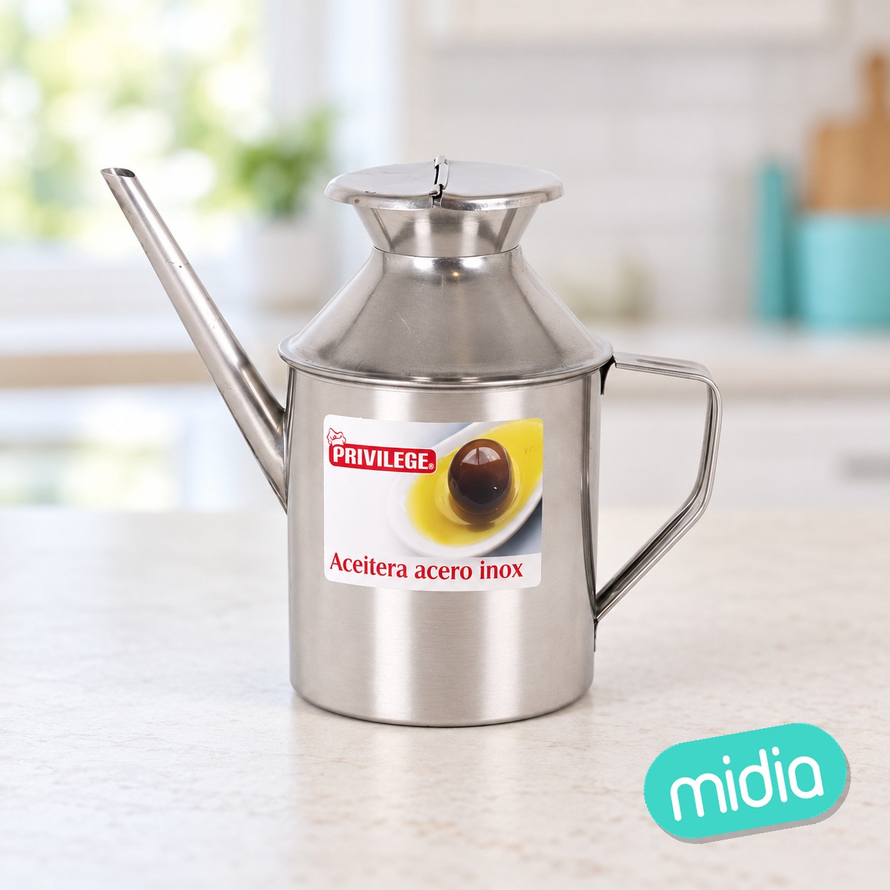 Aceitera acero inox 1000cc privilege qt