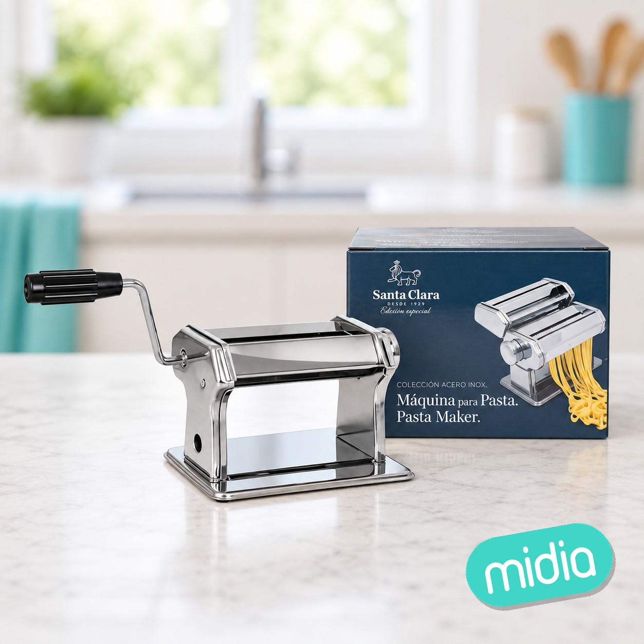 Maquina para pasta acero santa clara