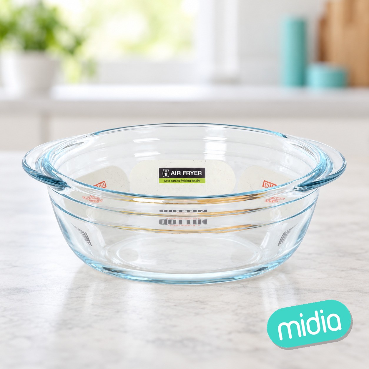 Fuente vidrio redonda 20cm - 1l "quttin"