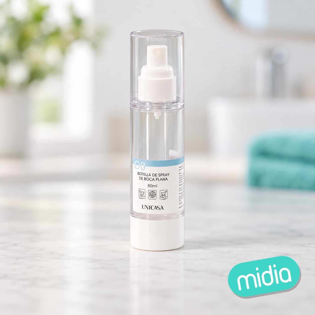 Botella spray sin aire 80ml