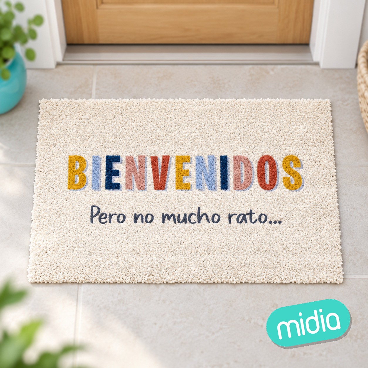 Felpudo 40x70 antides. bienvenidos (4/8 - 12)