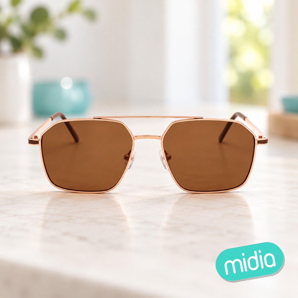 Gafas de sol metálico