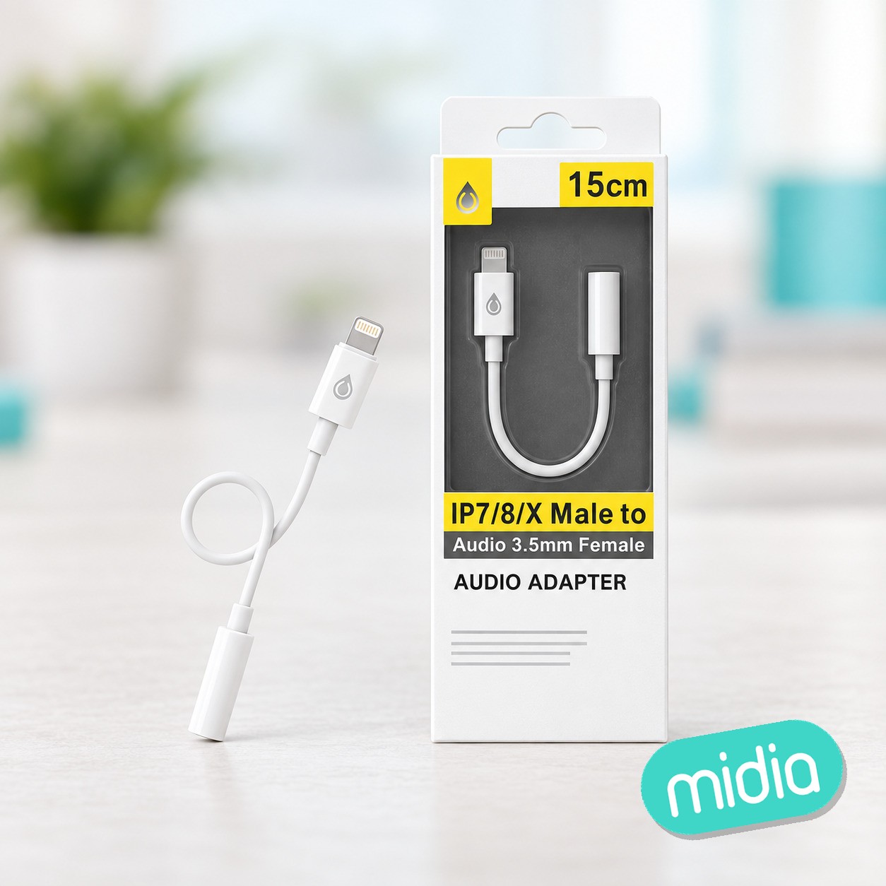 BL NB1241 Adaptador Audio IP a 3,5mm Audio , M-H, Blanco
