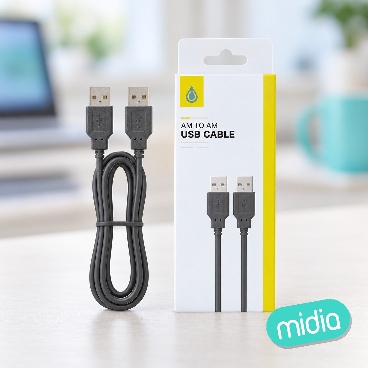 B5331 NE Cable USB 2.0 AM a AM , 1.5M , Negro