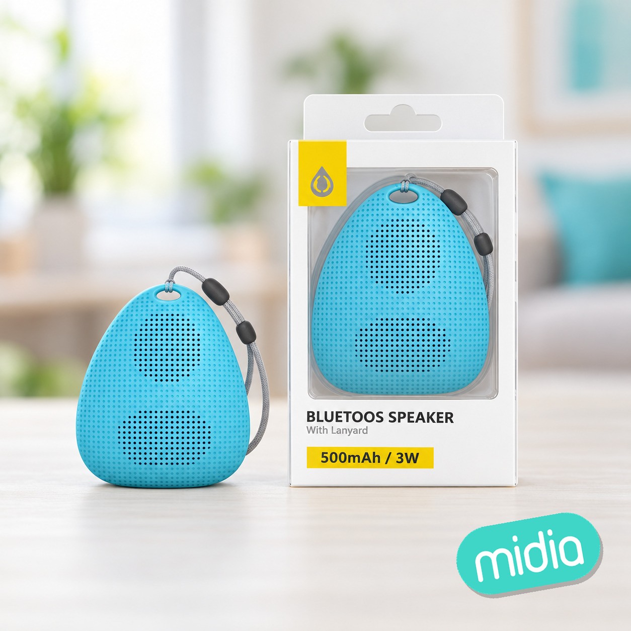 NF4085 AZ Altavoz Blutooth 5.0 con Mano libre ,Bateria 500mAh/3W, Azul