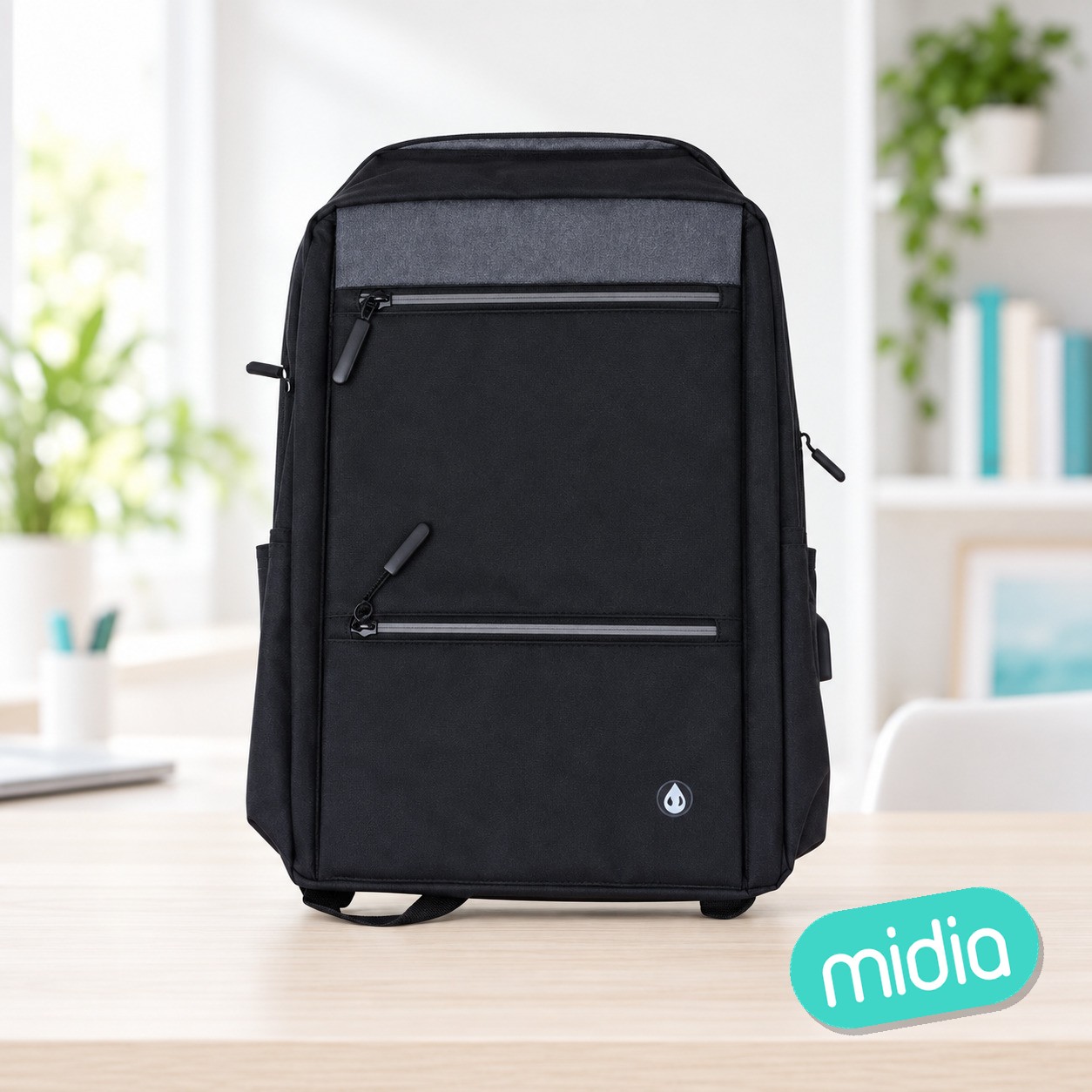 R4008 NE Mochila Nylon+PU, Repelente al agua, Para Portatiles de 16..