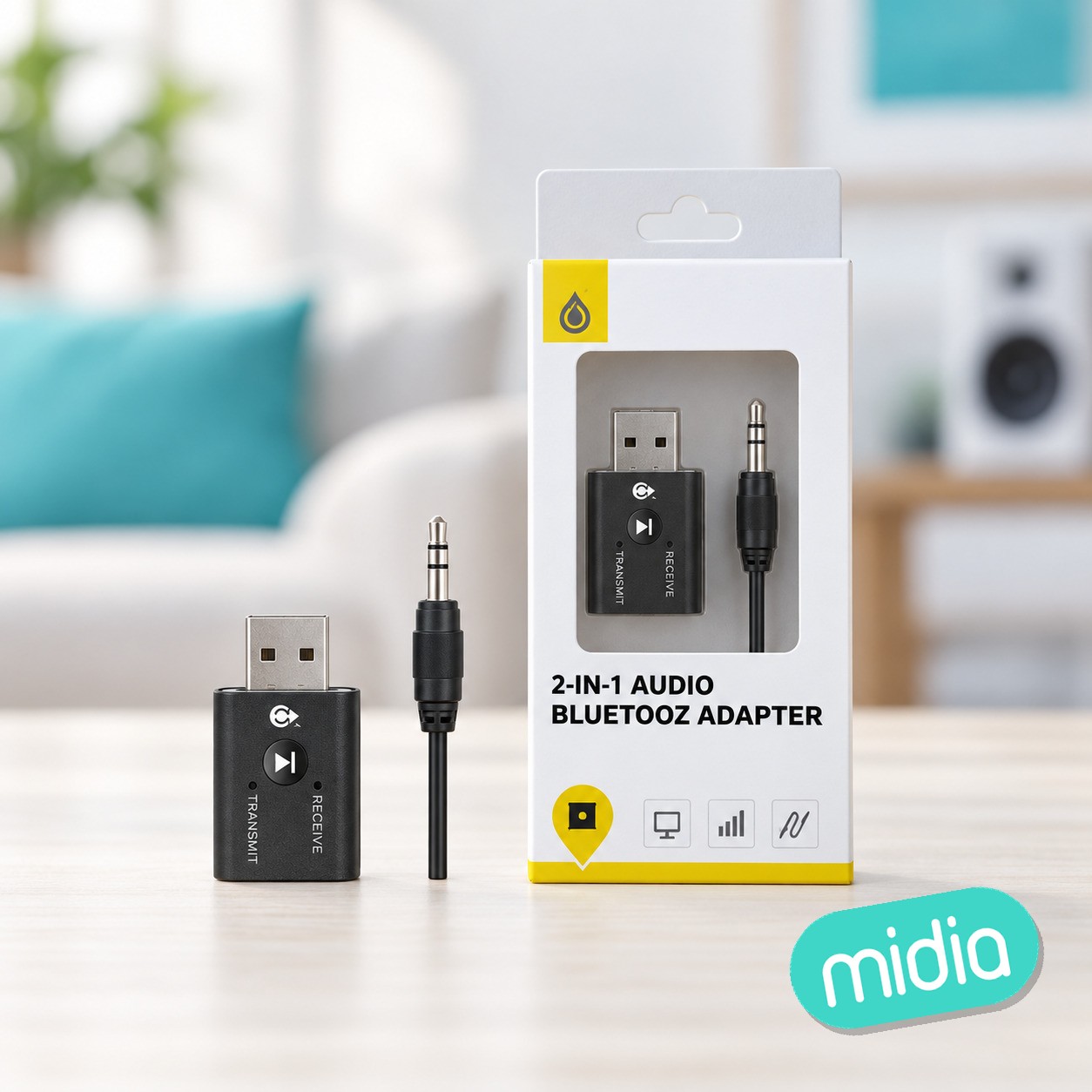 NG6075 NE Adaptador Bluetooth 5.0, Con funcion de Transmisor y Receptor,...