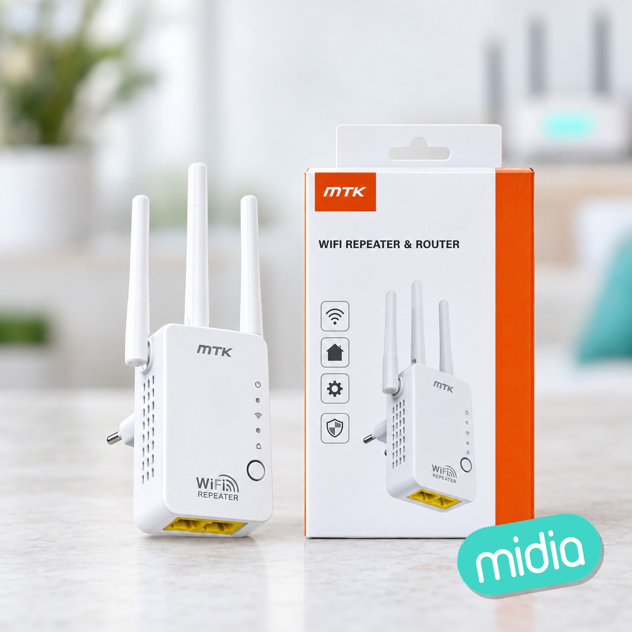 TR9201 BL Mini Router con funcion de Repetidor de WIFI 2.4GHz, Velocidad...