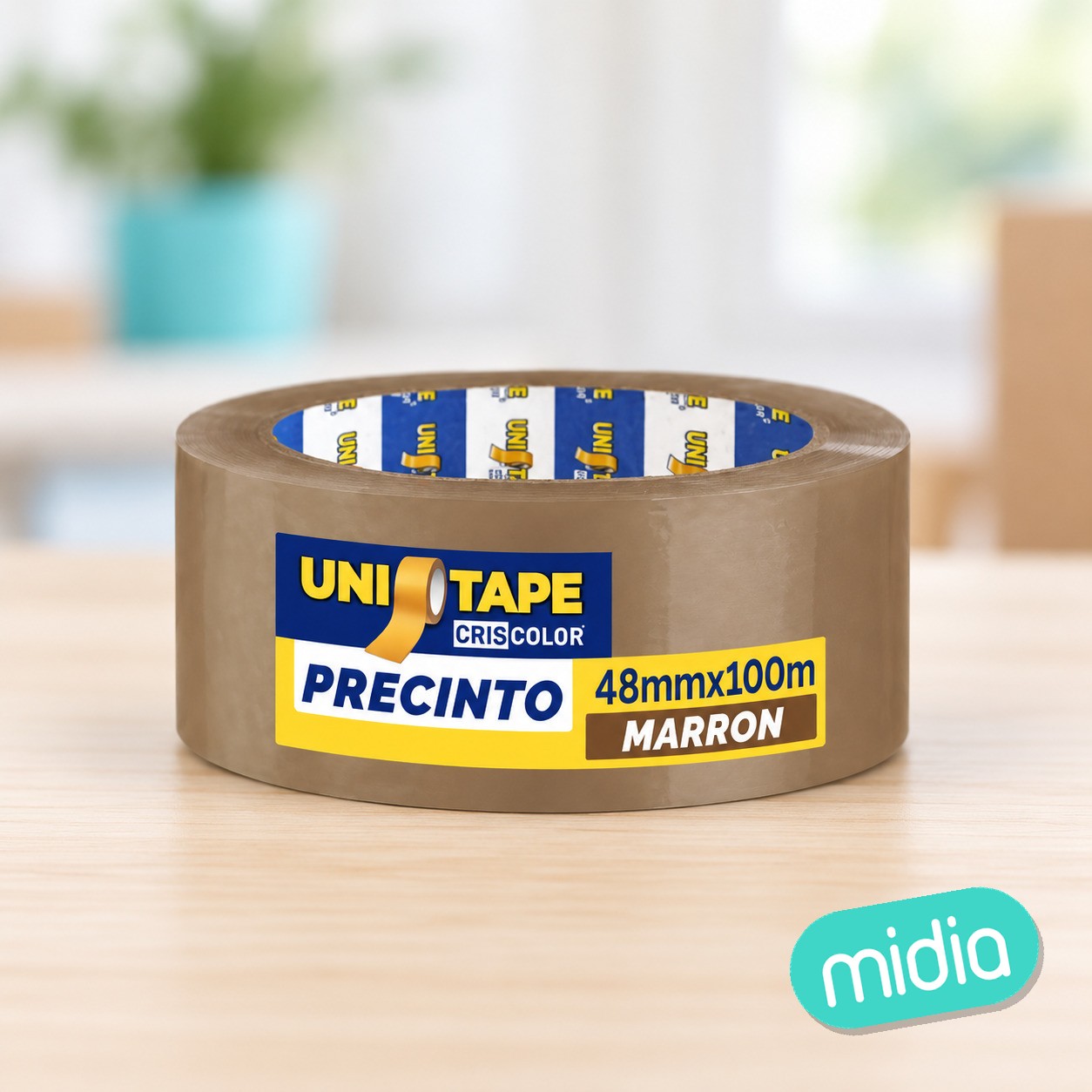 [40862] precinto 48mmx100m marron polipropileno