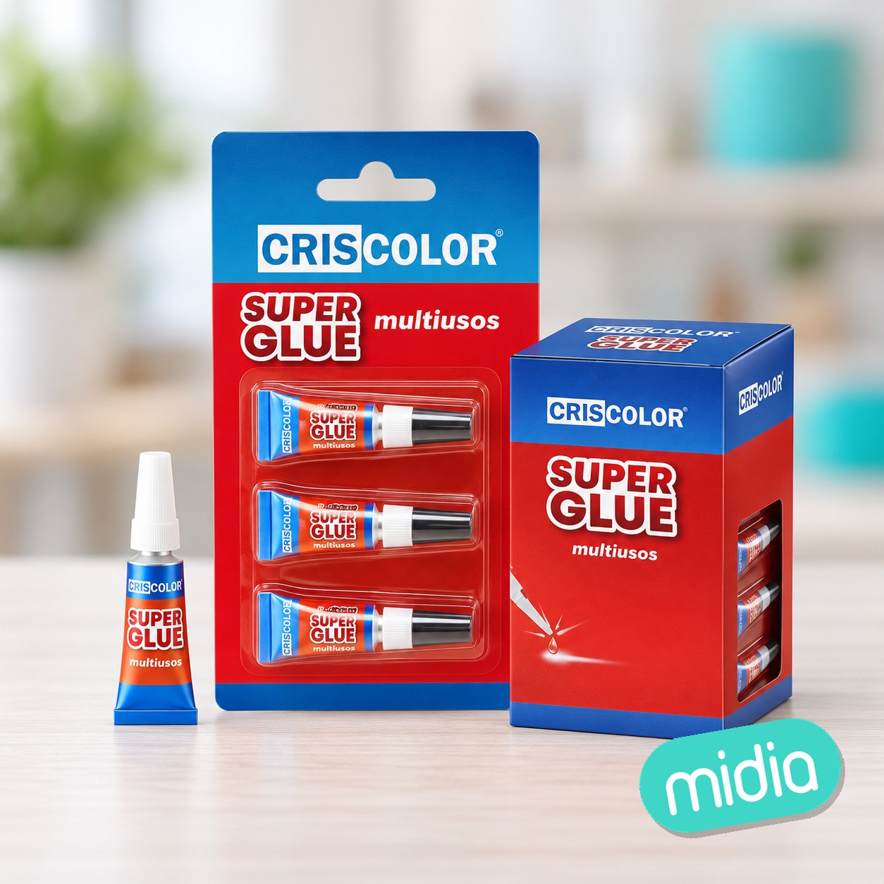 Super glue multiusos 3x1g