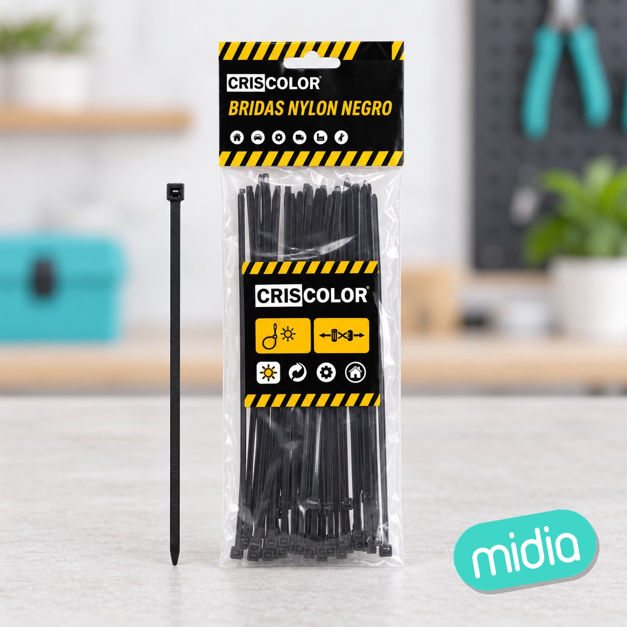 [41897] bridas nylon negro 3.6x2oomm4opcs