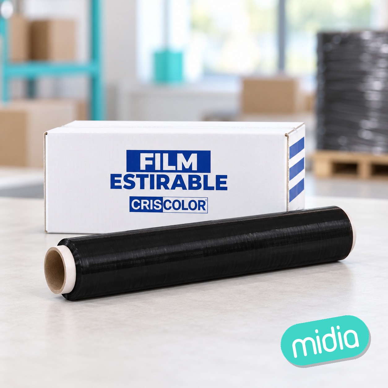 Bobina film negro 23micras
