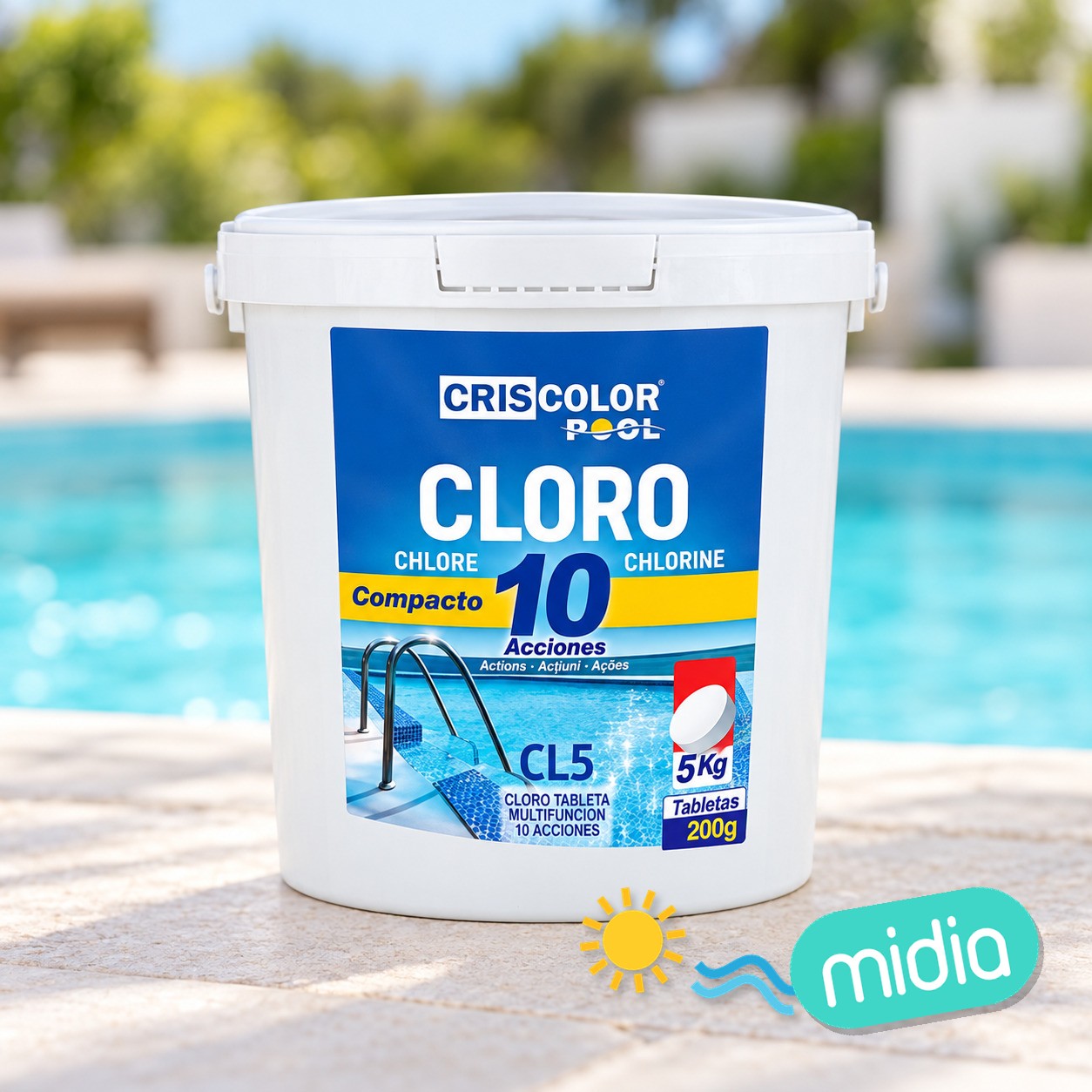 [42001] cloro compacto 10 acciones 5kg