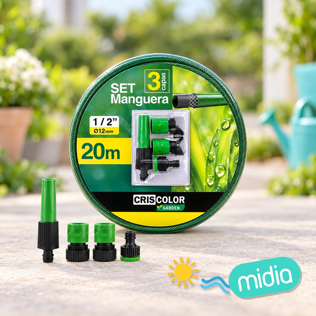 [42078] set manguera 20m 1/2"