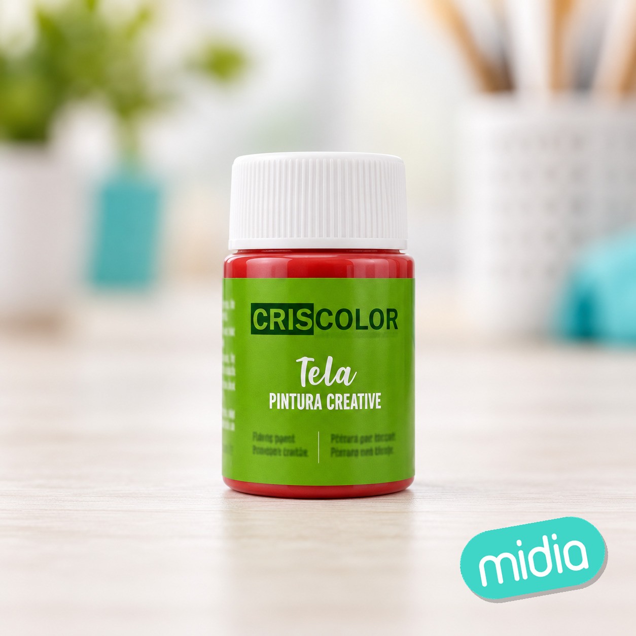[42233] pintura creative bote 35ml rojo tela