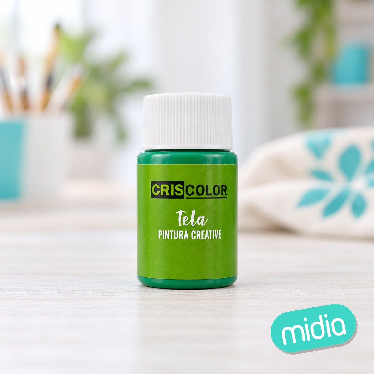 [42236] pintura creative bote 35ml verde tela