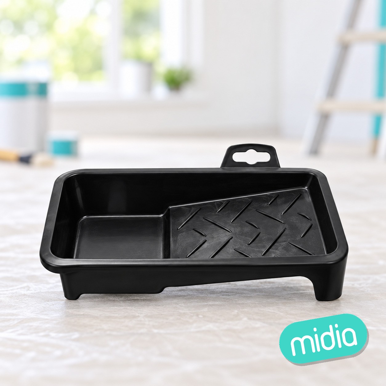 [42372] bandeja pintor rodillo 6cm negra