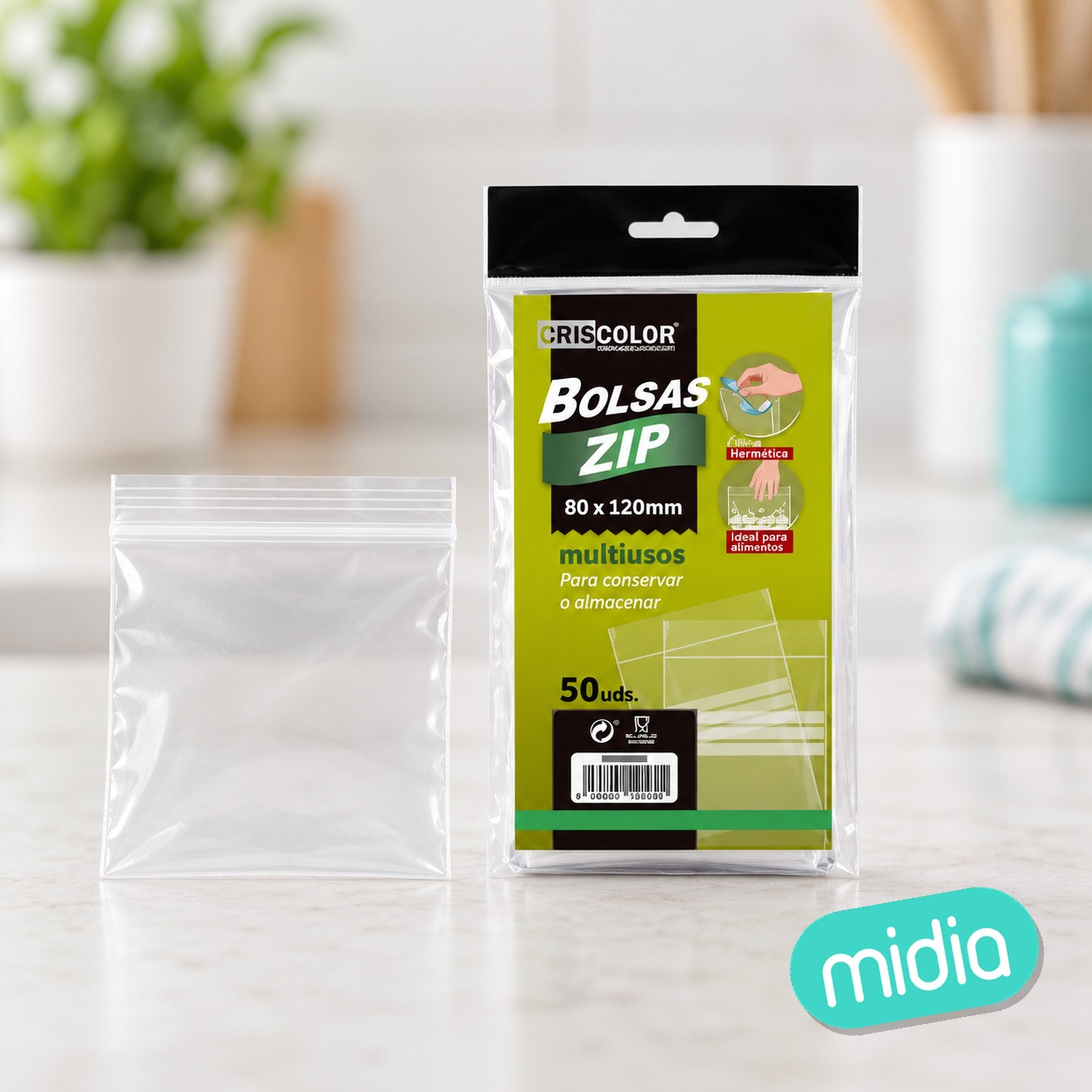[42560] bolsa zip 50uds 80x120mm