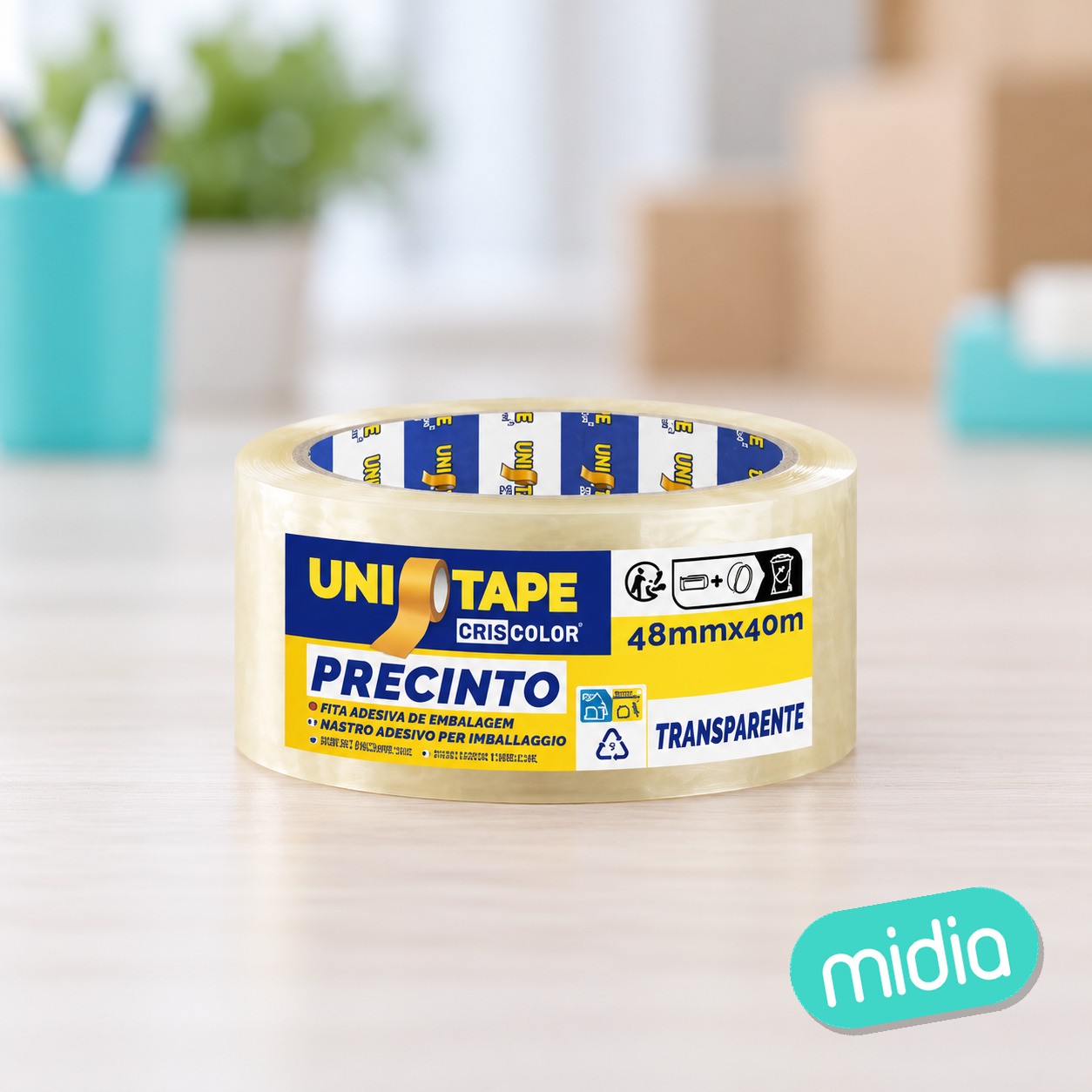[42647] precinto 48mmx40m transparente polipropileno