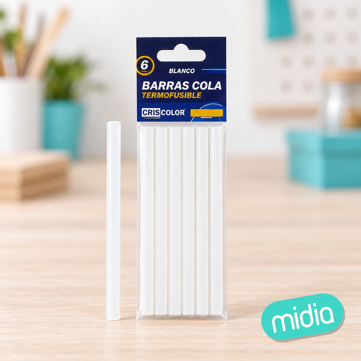 [42927] barra silicona blanca ø7x180mm 6uds