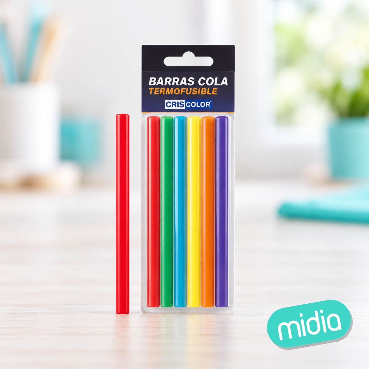 [42929] barra silicona surtido colores ø7x180mm 6uds