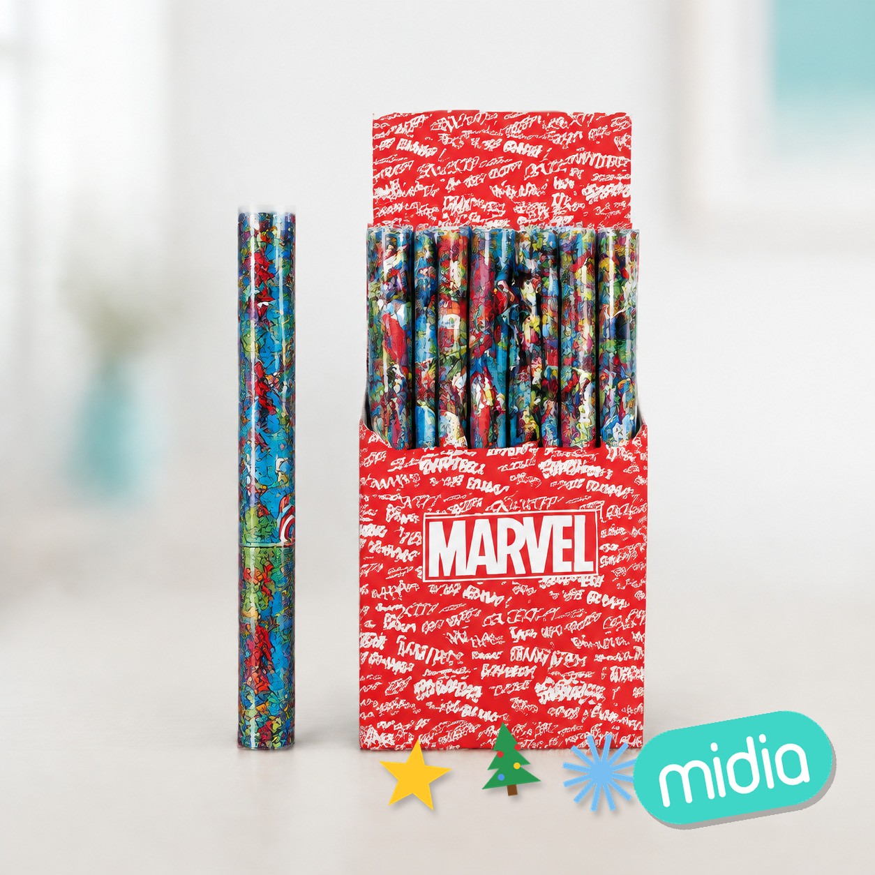 [43023] papel regalo 70cmx2m surtido marvel