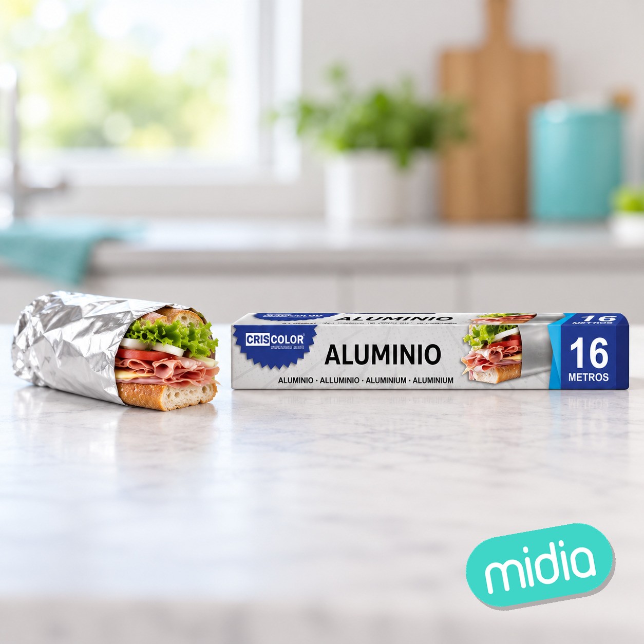 [43084] rollo aluminio domestico 16mts