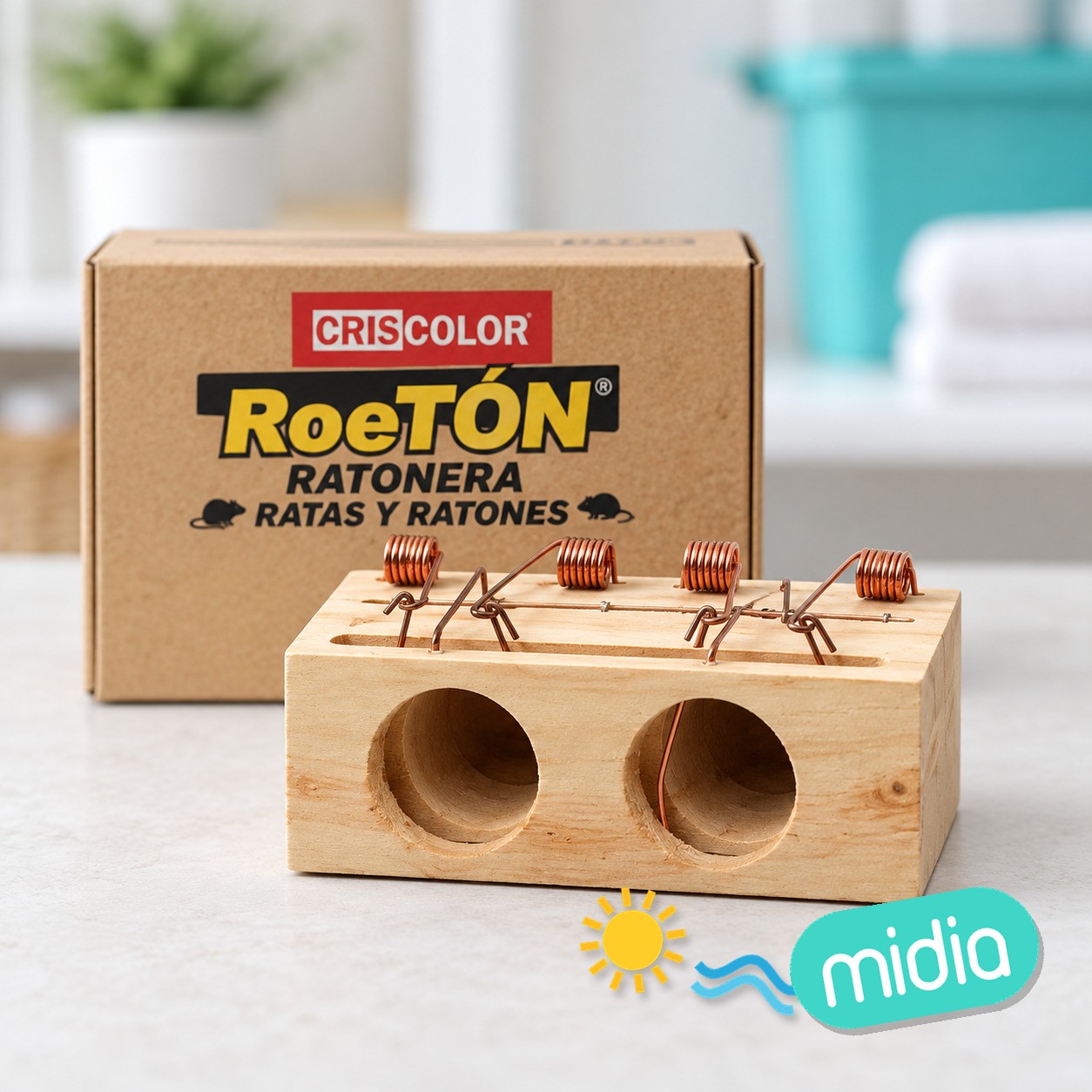 [43097] ratonera 2 agujeros 15,5cmx9,5cmx6,5cm