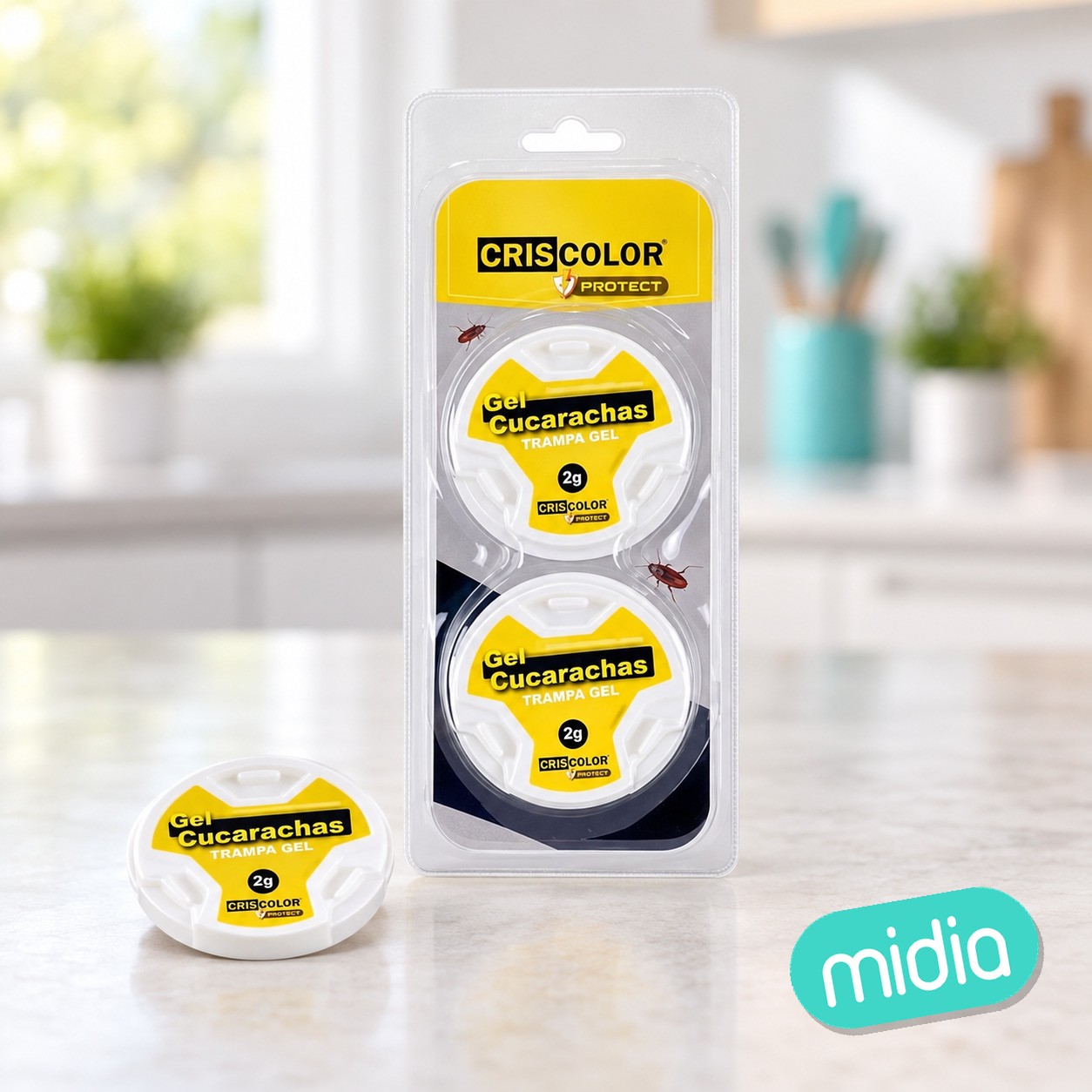 Cucarachas gel trampa 2g 2uds