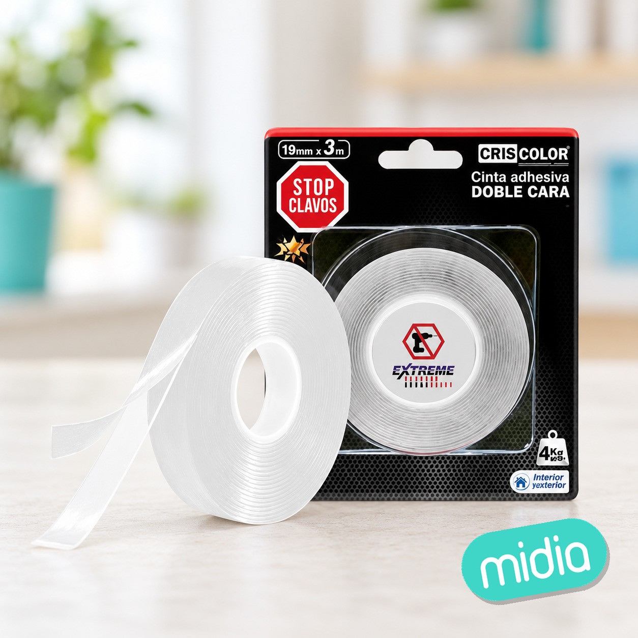 [43476] cinta stop clavos 19mmx3m invisible