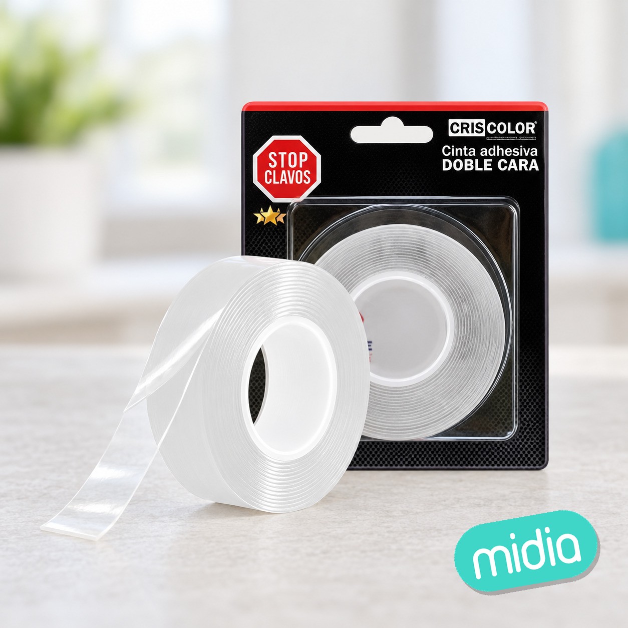[43852] cinta stop clavos 25mmx2m invisible
