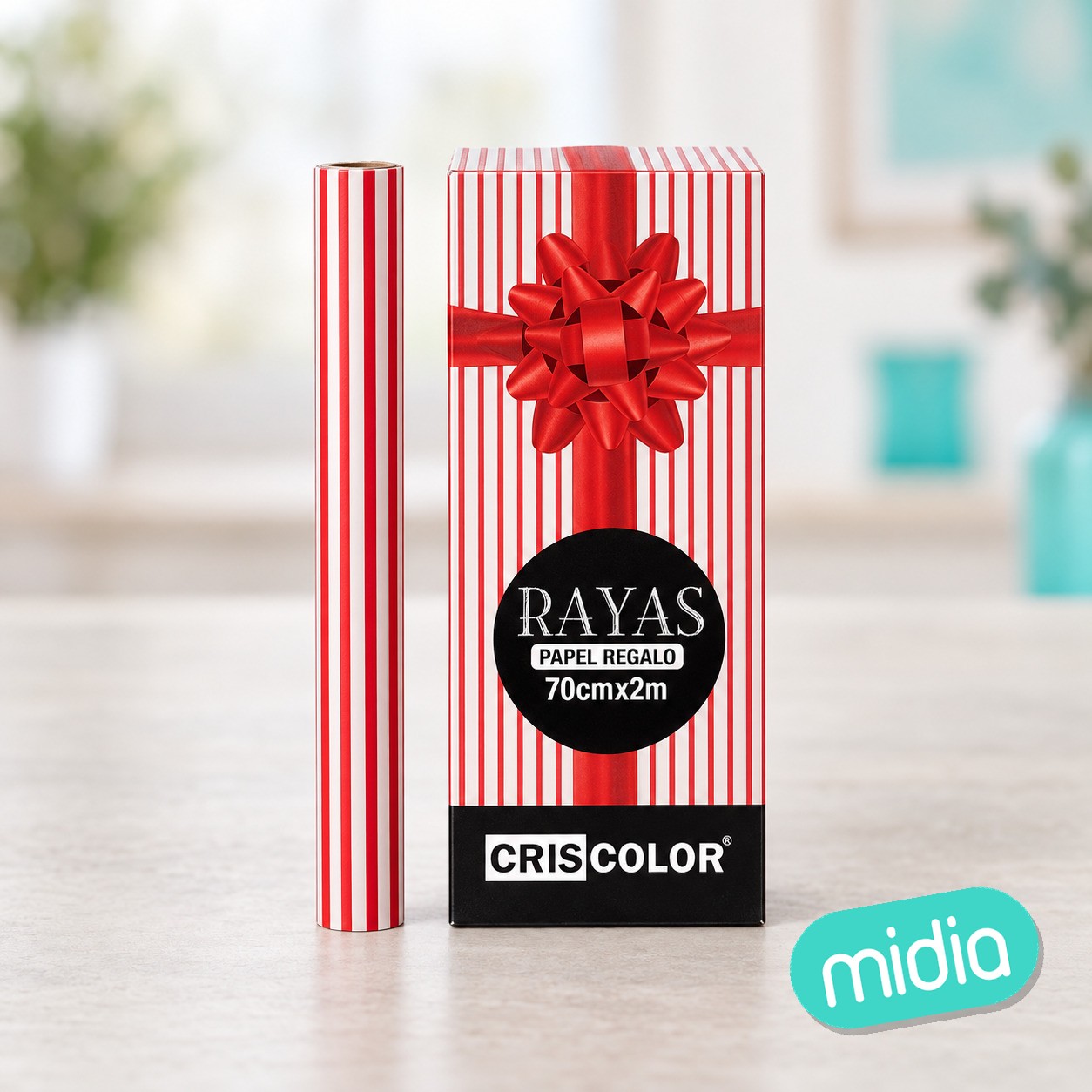 [44096] papel regalo 70cmx2m rayas
