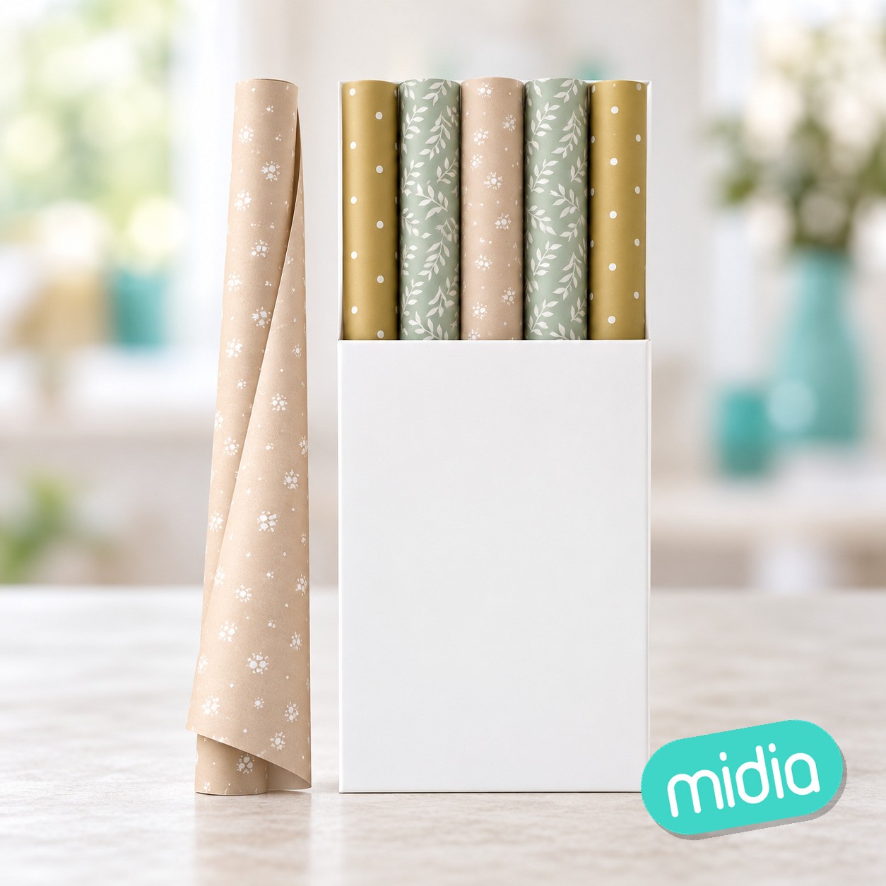 Papel regalo 200x70cm basics 3m (72 - 144)