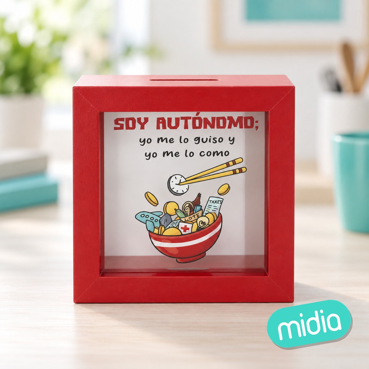 Hucha de madera autonomo (6 - 12)