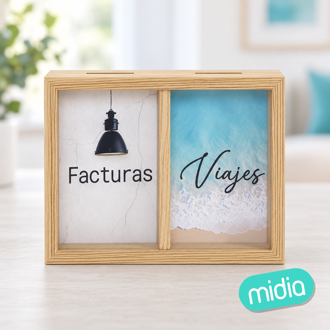 Hucha doble facturas o viajes (4/8 - 12)
