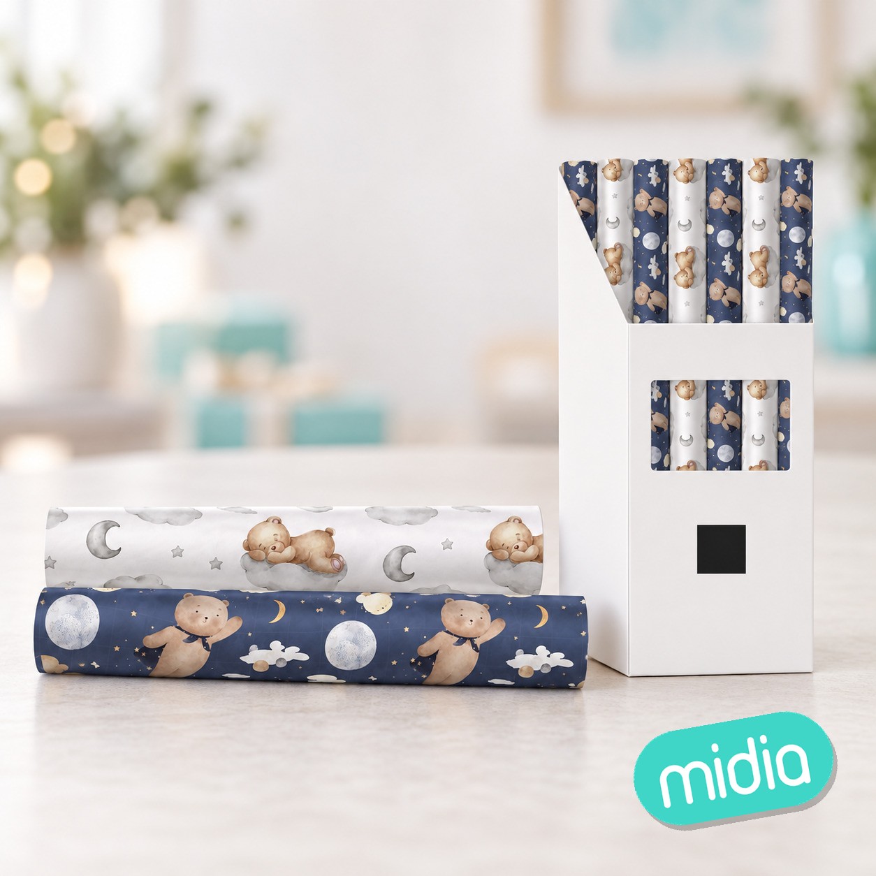 Papel regalo 200x70cm ositos 2m (72 - 144)
