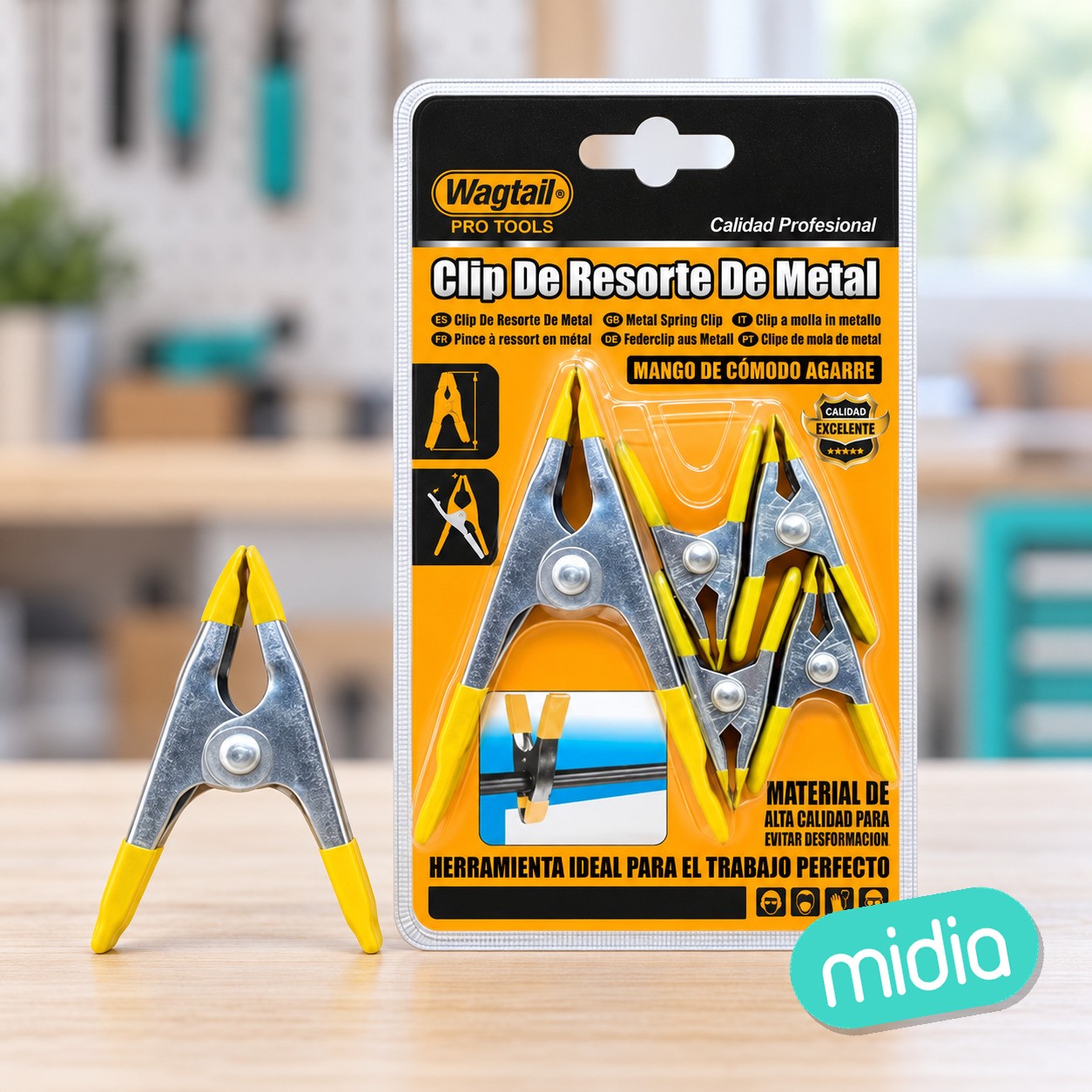 Clip de resorte metalico