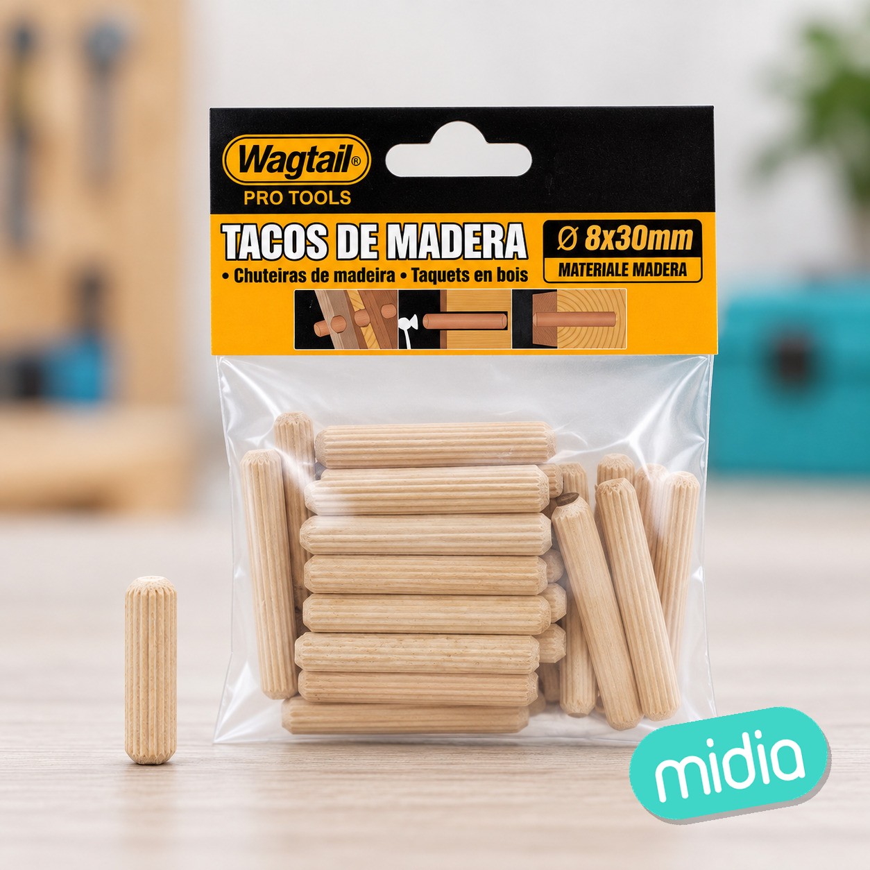 Taco de madera 8x30mm