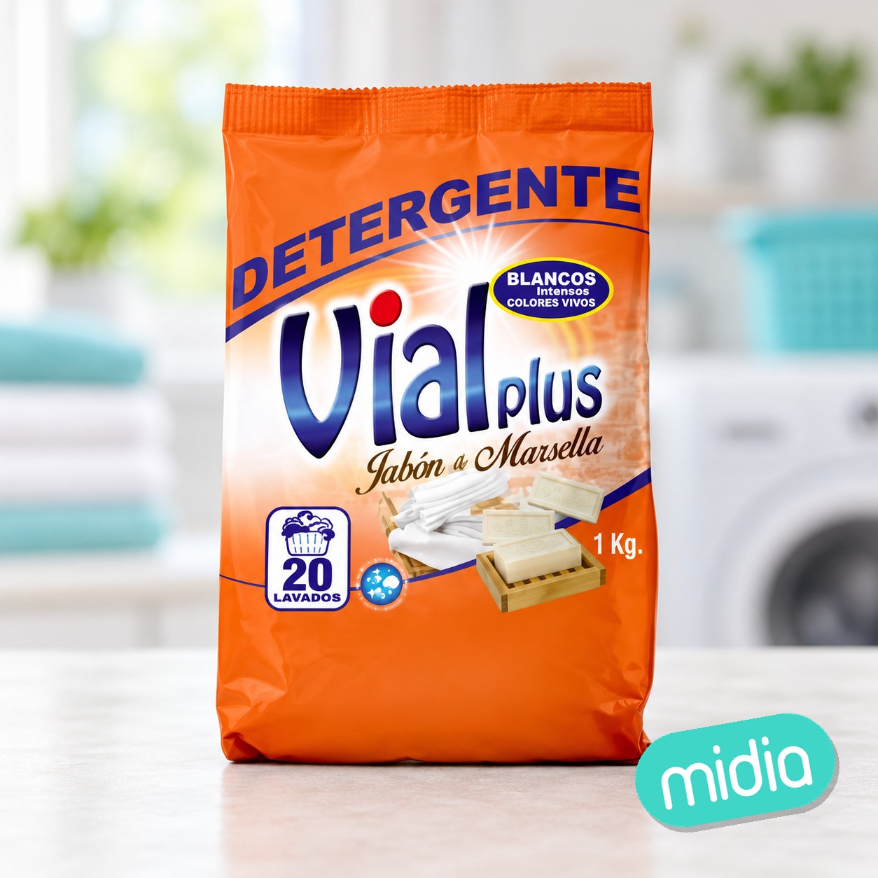 Vialplus detergente bolsa 1kg marsella