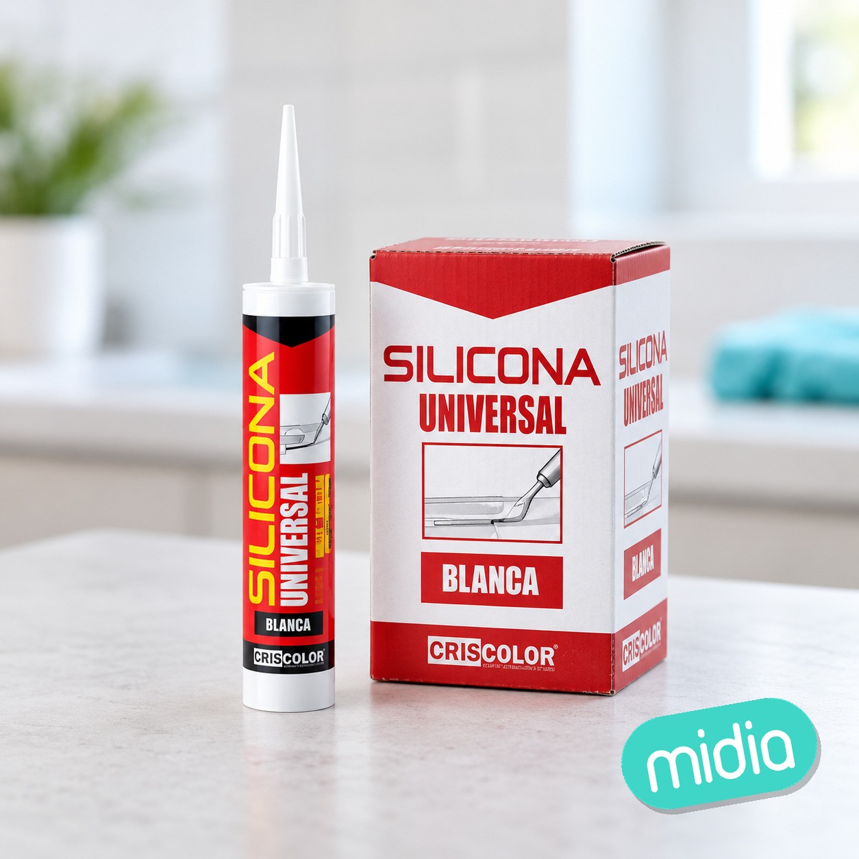 Silicona universal blanco
