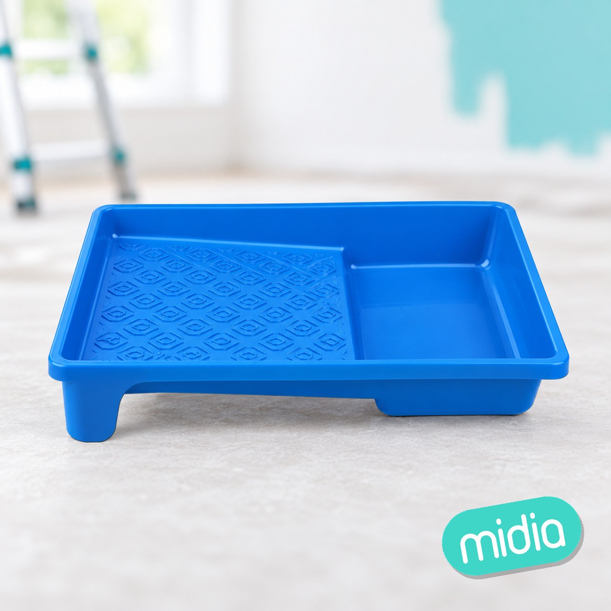[06900] bandeja pintor rodillo 18cm azul