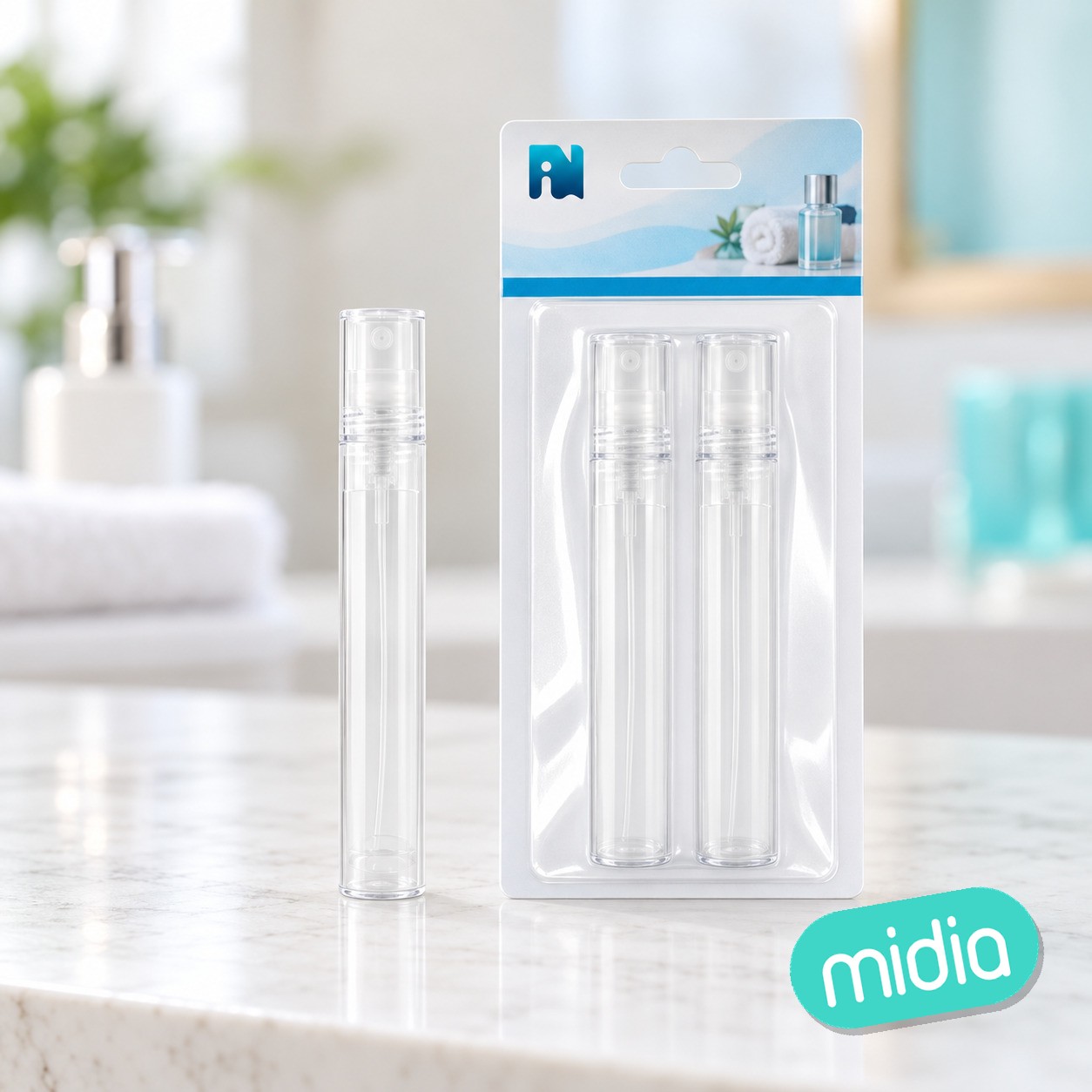 Botella de plastico 2pcs