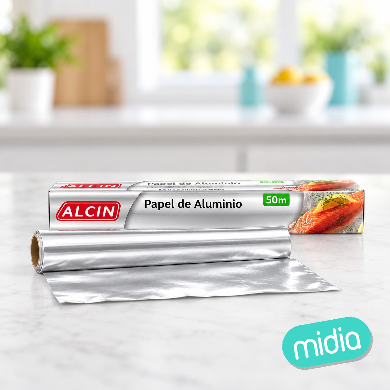 Alcin aluminio domestico 50m