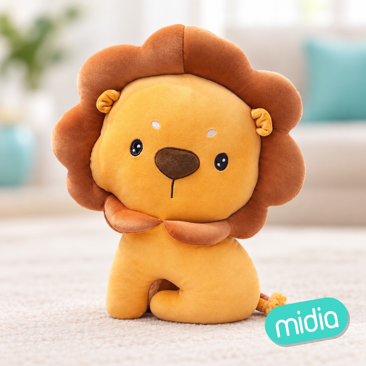 almohada león
