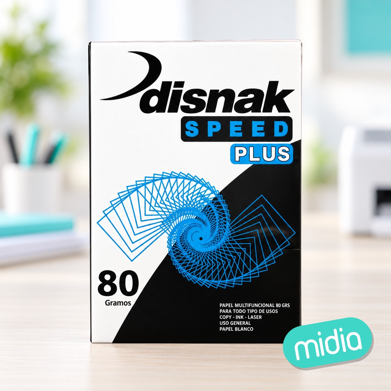 Papel disnak a4 80gr paq 500h